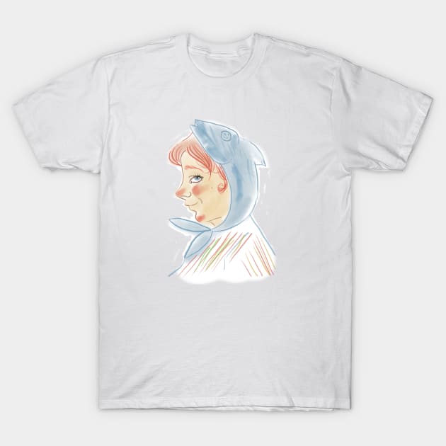 Little fisher girl T-Shirt by MagicMiliDesign